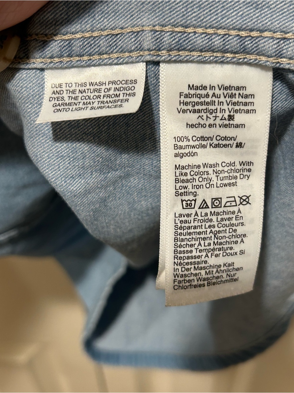 J.Crew Chambray Popover Shirt , size Small - Picture 9 of 10
